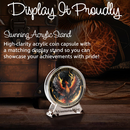 Phoenix Sobriety Affirmation Coin Gift Set