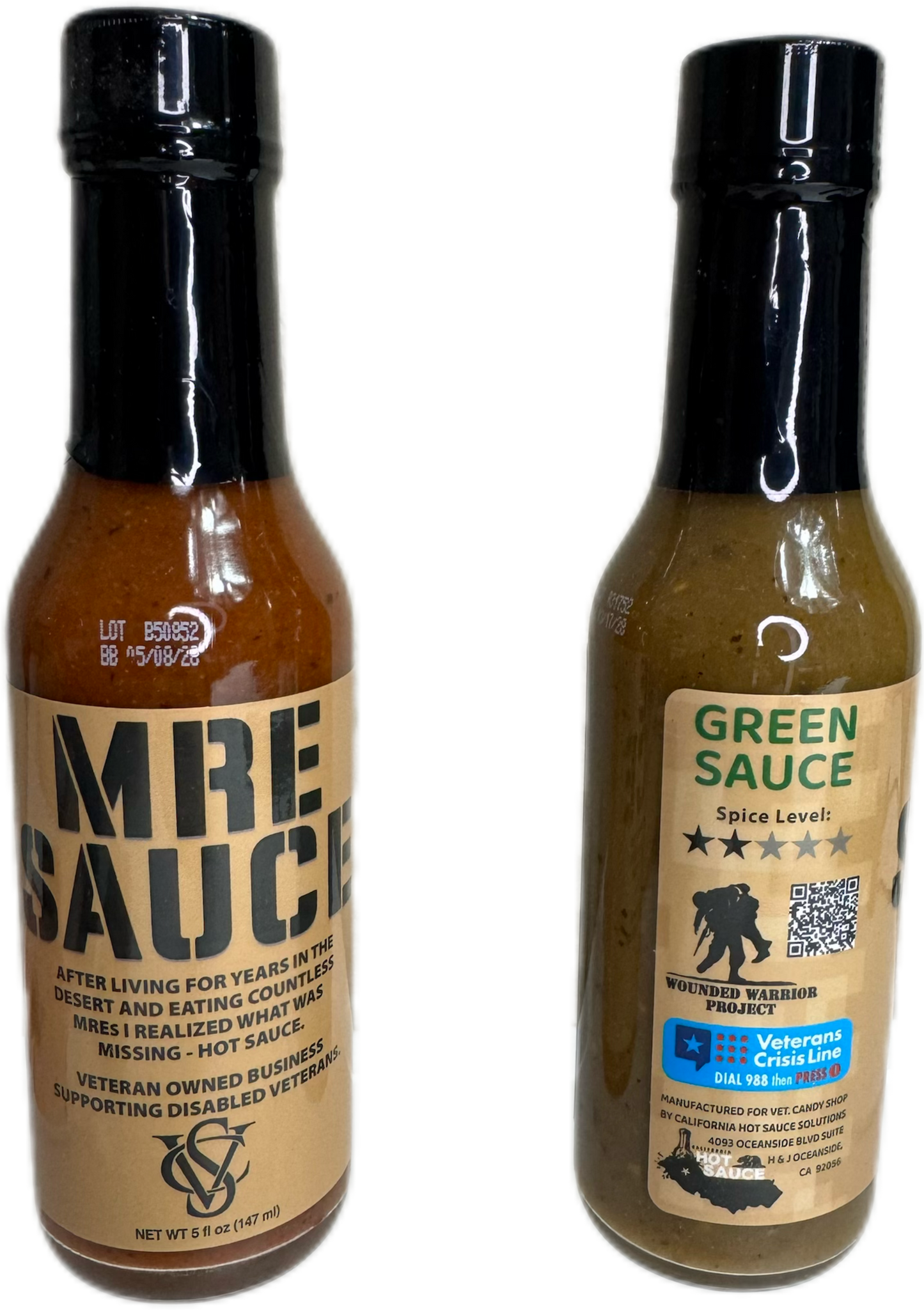 MRE Green & Red Hot Sauce Bundle