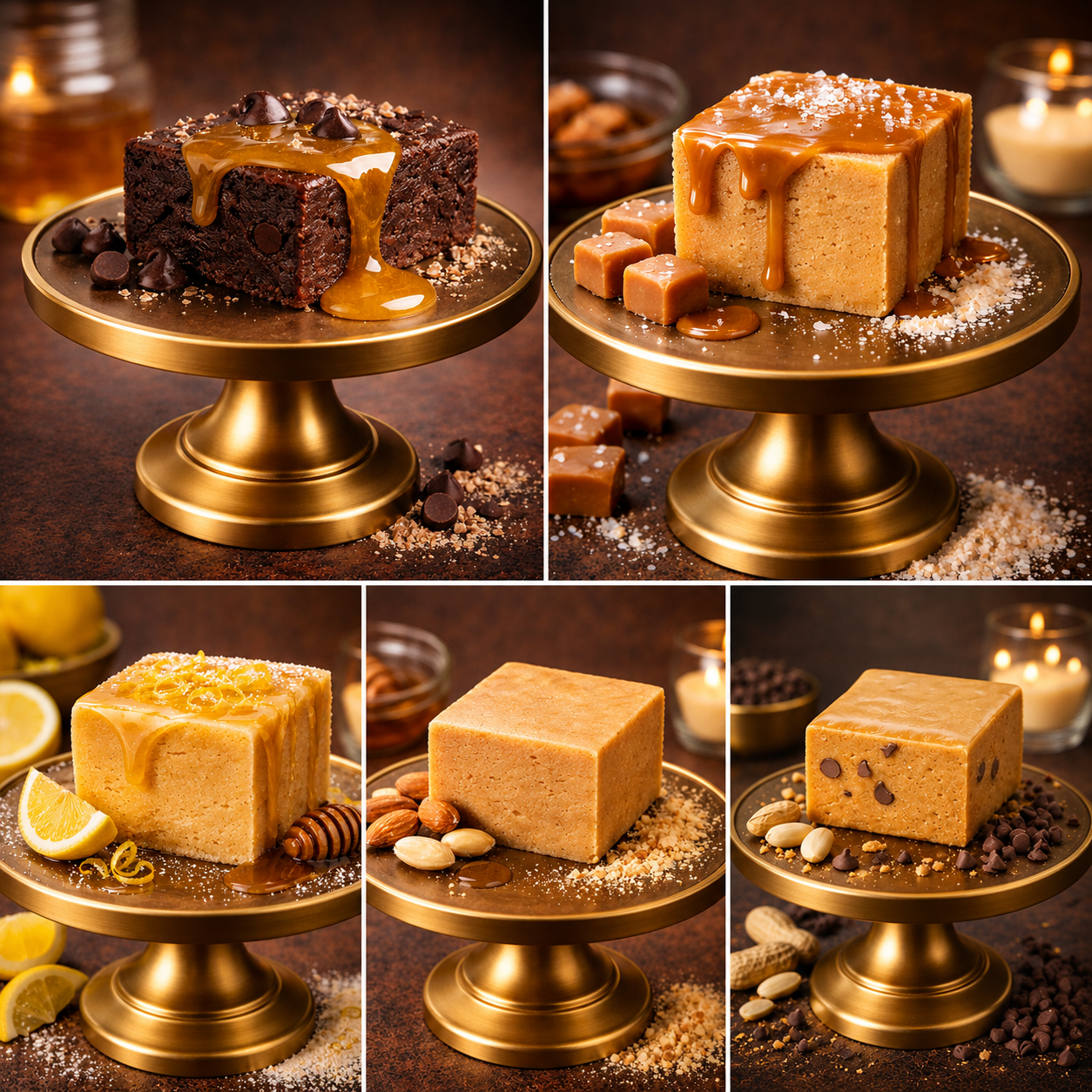 High-Protein, Honey-Sweetened, Gluten-Free Brownies & Blondies