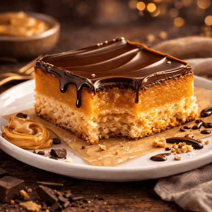High-Protein, Low-Carb, Gluten-Free Peanut Butter Dessert Bars