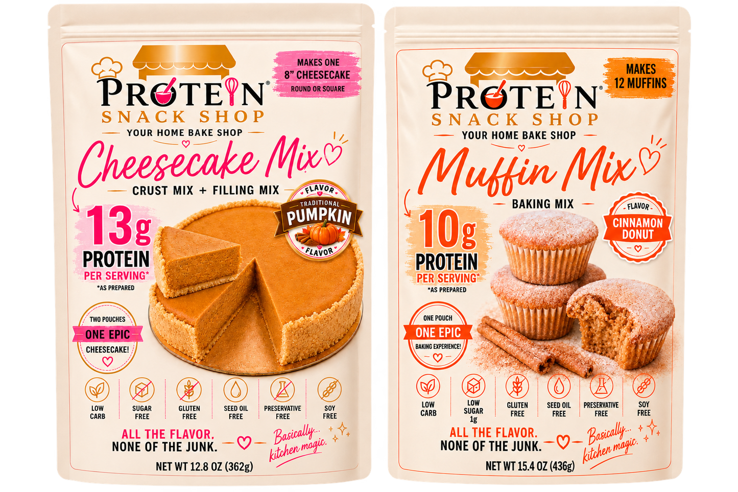 *High Protein, Gluten Free Cheesecake & Muffin Mix Variety Pack