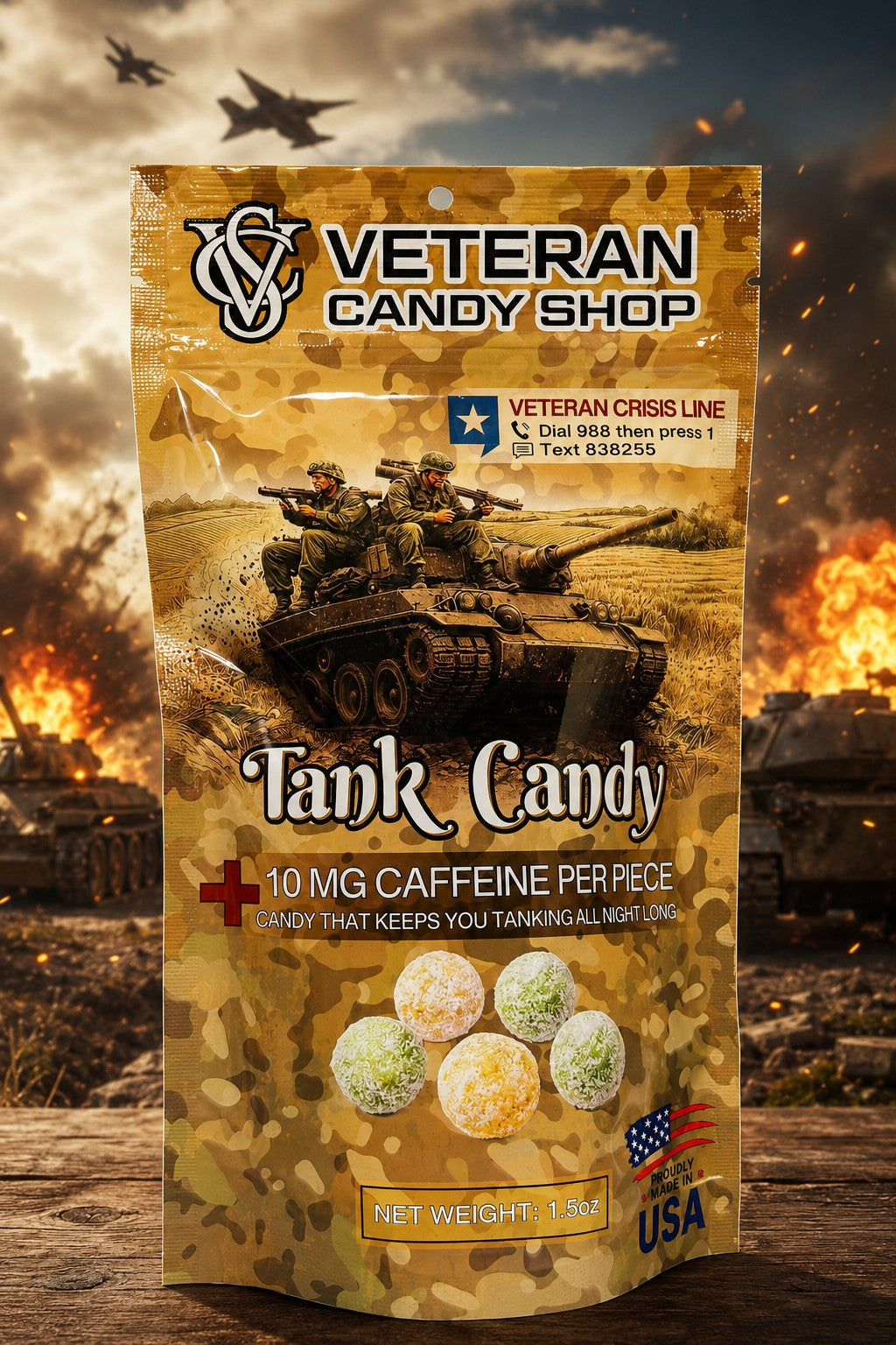 Freeze-Dried Tank Candy