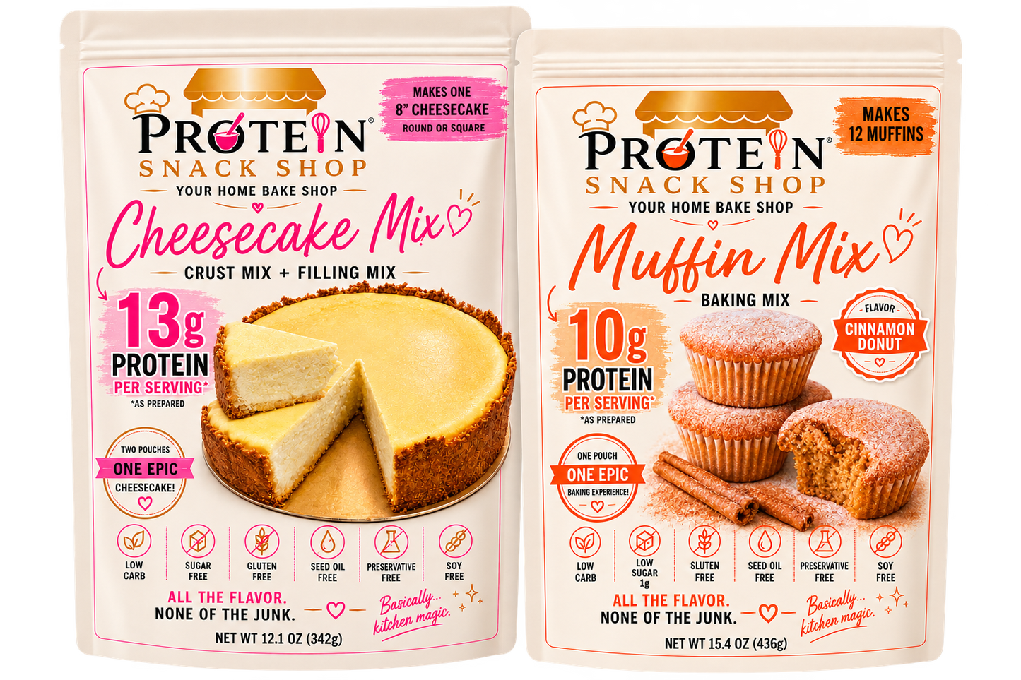 *High Protein, Gluten Free Cheesecake & Muffin Mix Variety Pack